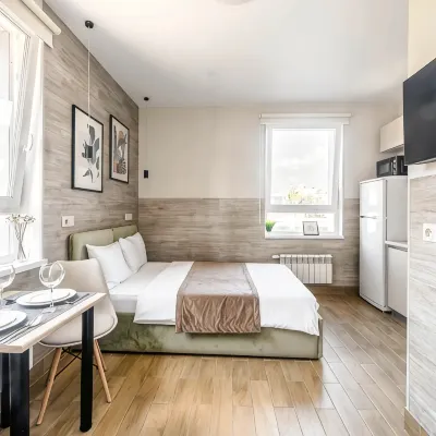 Knokey Tushino Apartmants โรงแรมใกล้สถานีสปาร์ตัก