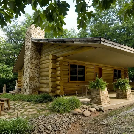 Erikas Dream - Handcrafted Log Cabin near River
