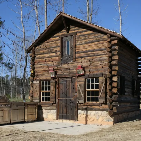 Cabin on Pond and Vineyard next to Aging Cave