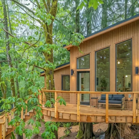 Tree House- Two bedroom plus loft- sustainable living!