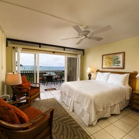 Partial Oceanview #106 at Hana Kai Maui - Studio unit with a really nice view!