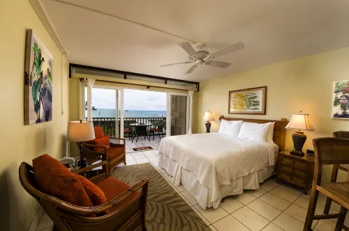 Partial Oceanview #106 at Hana Kai Maui - Studio unit with a really nice view!