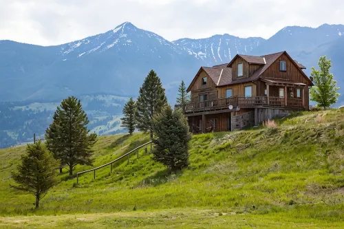 The Yellowstone House and Fisherman's Cabin - 발코니