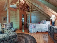 Private Log Cabin with Hot Tub and Mountain Views on 14 Acres, Pet Friendly!