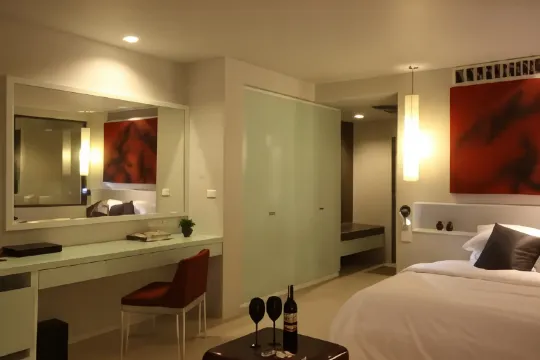 ห้องดีลักซ์พร้อมวิวสระว่ายน้ำ