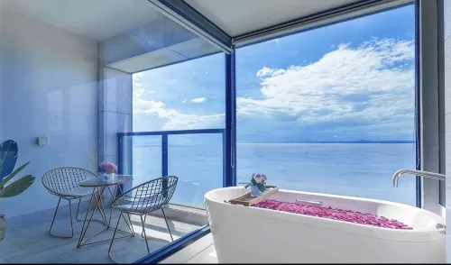 北部灣一號看大海藝術海景度假公寓 - 酒吧