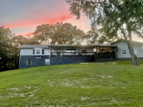 Gated lakefront Acreage with Views and Beach Access - 4 BR Table Rock Lake Home