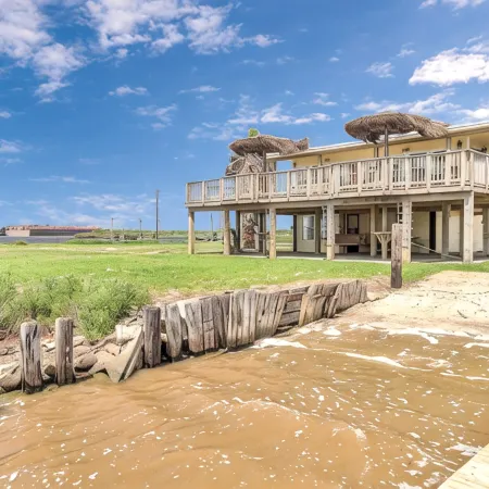 Come watch the dolphins off our NEW fishing pier