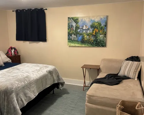 Lower deck, Salisbury Beach, Melo's Beach House Rentals Hotels in Salisbury