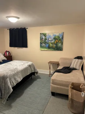 Lower deck, Salisbury Beach, Melo's Beach House Rentals