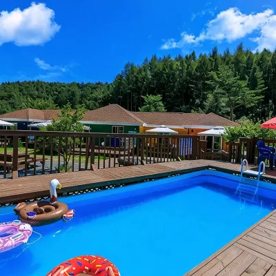 Rainbow Hwangto Pension Отели рядом с достопримечательностью «Лыжный курорт Феникс Парк»