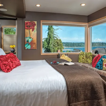 Cottage with Puget Sound, Mount Rainier, & Olympic Views