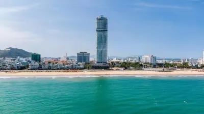 Can ho Studio Ban cong View bien Tms (Golden Wave) Отели в г. 