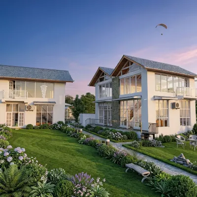 Riaso Luxury Villas Bir Billing , Panoramic Himalayan Views Hôtels à : 