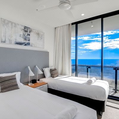 Three Bedroom Oceanfront View Apartment (High Floor) Iconic Kirra Beach Resort Promo Code