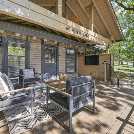 Resort Cabin w/ Firepit, Spacious Deck & Outdoor TV - 2 Miles to SDC
