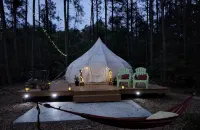 Rustic Glamping with Goats in Forest Near Houston