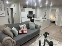 New Charming 3-bedroom home each w/TVs, 6 Beds, 2 Full Bath, Corner lot parking.