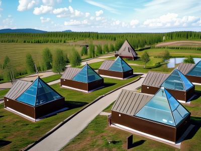 Aurora Pyramid Glass Igloos