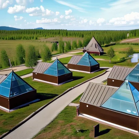 Aurora Pyramid Glass Igloos