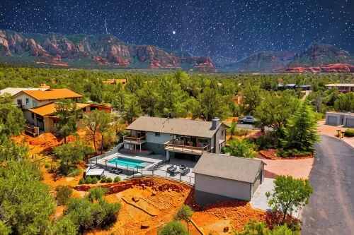 Starview Sedona - Wow Views! 4Br Pool Spa Firepit GameRm Location - Kolam Renang Peribadi