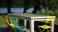House on the Havelbogen directly on the water with canoe and jetty, garden apartment - Family