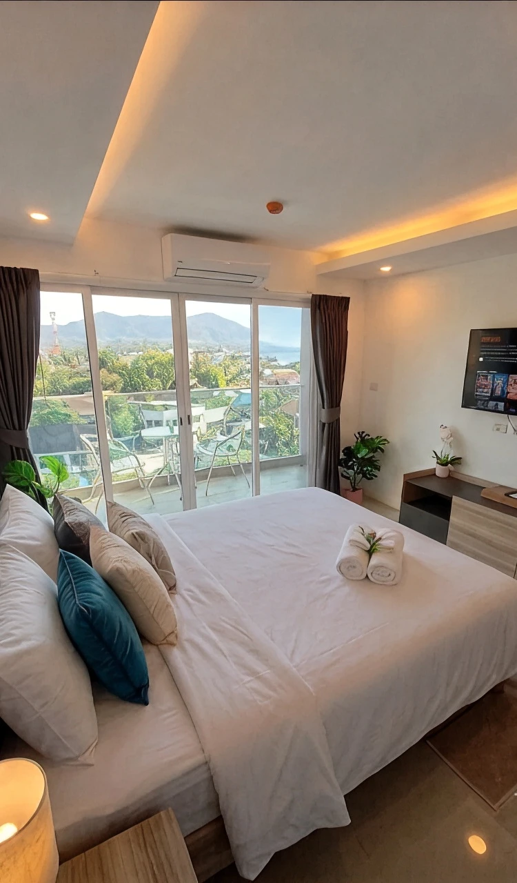 รูปภาพของSea saran condominium - 7th floor sea view modern BANGSARAY free electricity water internet