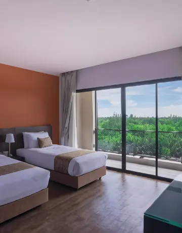 ห้องทวินวิวแม่น้ำ-ปลอดบุหรี่