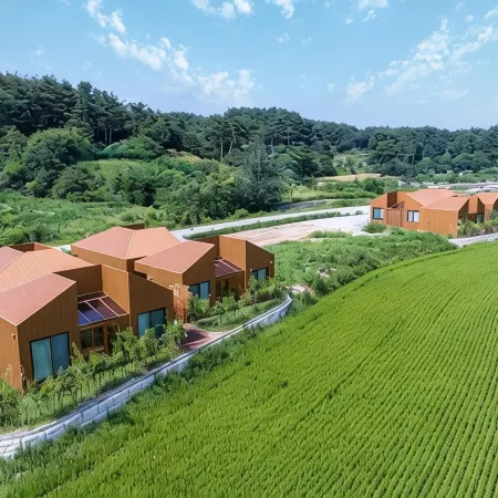 Gangneung Hyusik Ryokan Pool Villa Отели рядом с достопримечательностью «Библиотека «Сунджу»»