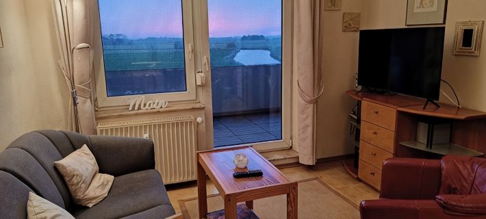 Apartment with a sweeping view of beautiful sunsets Hotels in Dornum
