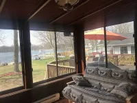 Indian Lakes Cabin with private beach and dock lake side