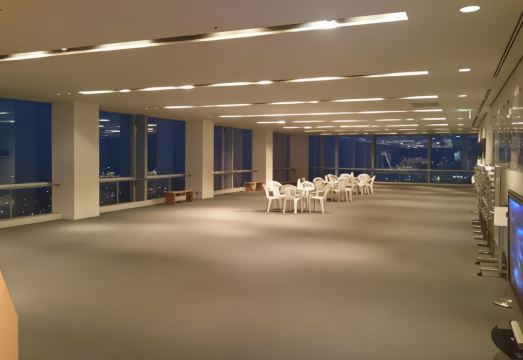 호텔 닛코 니가타의 고층에서 바라본 니가타 시내 전경