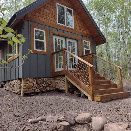 Story-book Cabin in the Woods above Lake Superior, near Grand Marais. -New Sauna