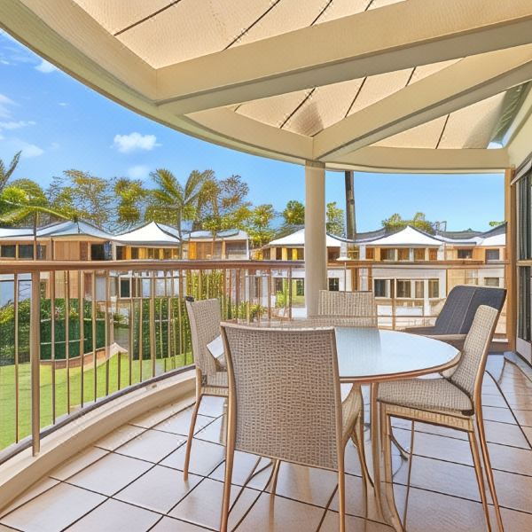 Balcony apartment accommodation in Noosaville, Queensland