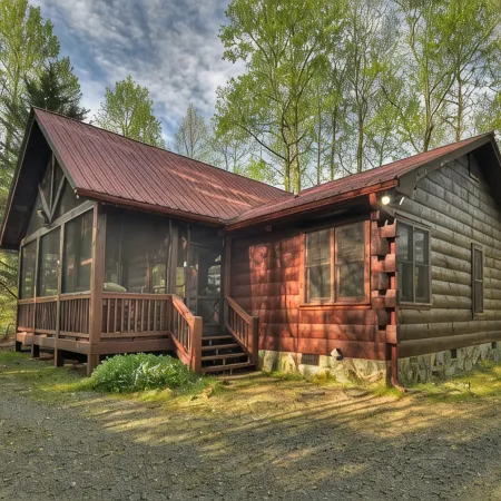 Lakeside Cabin w/ mountain views, dock, fire pit, hot tub, and much more!