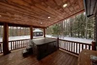 luxury log home mins from Lake George, w/ heated salt water pool! - Wifi