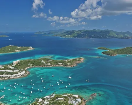 Prime Oceanfront, Remodeled St. Thomas 2BR/2BA Condo-Poolside, W/D, & Dining Hotels in Southside