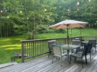 Lodge on the Loop, a pet-friendly retreat with private hot tub & sauna