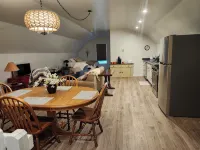 Brand new studio apartment with queen bed, queen pull out, WIFI and AC .