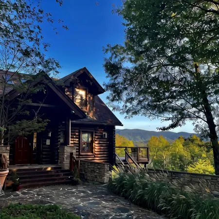 Mystic Pines Log Home in Shenandoah with Hot Tub, Exercise Equipment and Views!