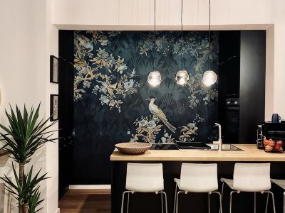 Design apartment store window very centrally located