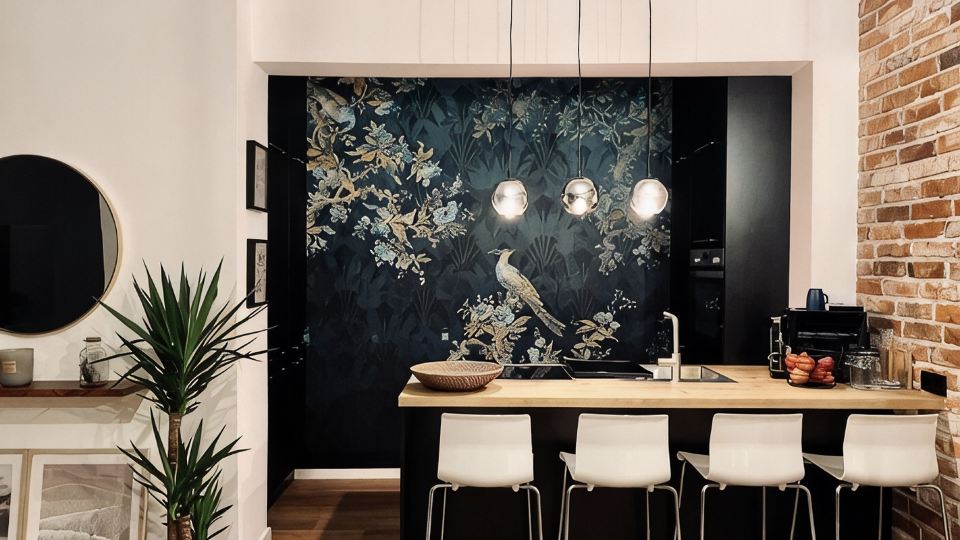 Design apartment store window very centrally located