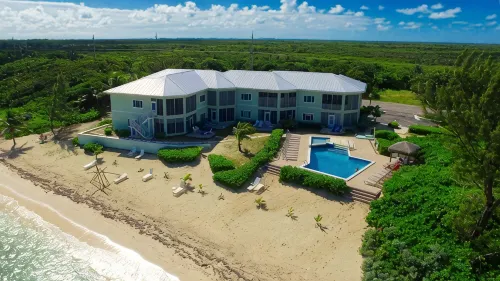 Steps to Sand & Sea - Oceanfront Condo with Pool in Quiet Cayman Kai/Rum Point