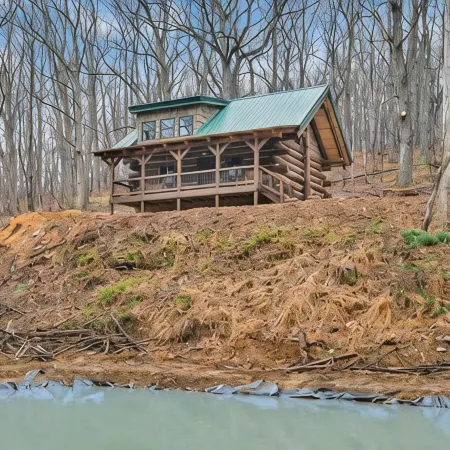 Real Log Cabin w/ Trout Pond close to Mcaffee Knob, Dragons tooth, Tinker Cliffs Отели в г. Ботетот