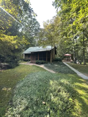Secluded Log Cabin with trail to North Point County Park to the beach. - Alppimaja