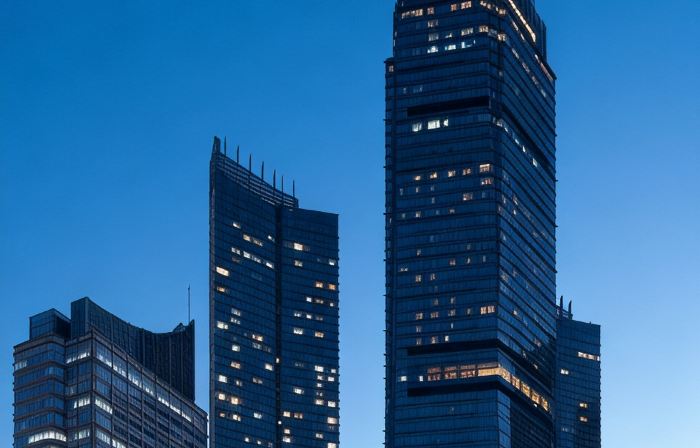 煙台濱海廣場第一海水浴場海景亞朵飯店