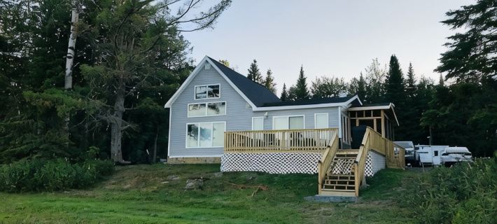 Direct Trail Access-L & R Lakeside Rentals with this Beautiful Camp on Long Lake Hotels in Aroostook County