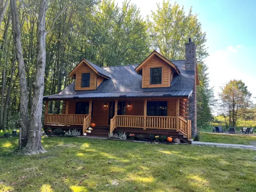 Peaceful 3BR Cabin Retreat w/Hot Tub-Near Wineries, Geneva-on-the-Lake & Spire