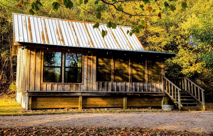 Caddo River Shack - 2 secluded acres with Kayaks and outdoor tub - Pet Friendly