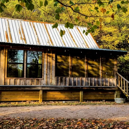 Caddo River Shack - 2 secluded acres with Kayaks and outdoor tub - Pet Friendly